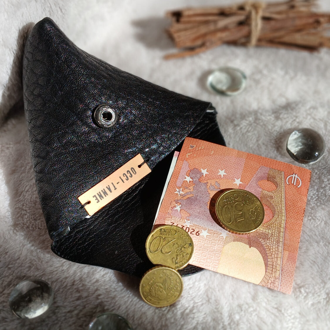 Porte-monnaie Obsidienne