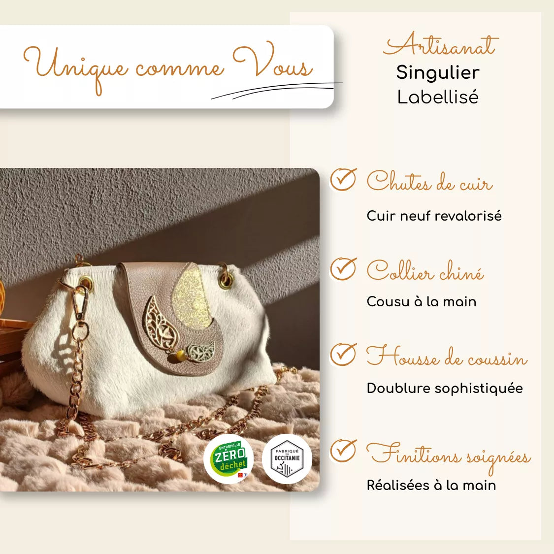 Umhängetasche Ivory