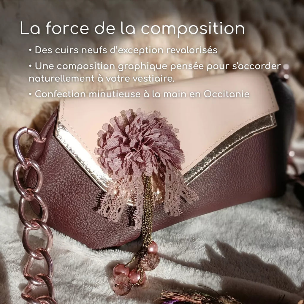 Puderfarbene Handtasche